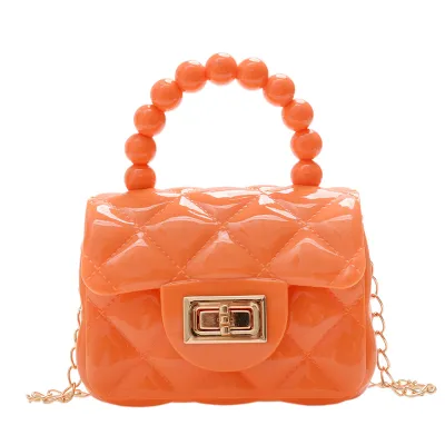 Fashion Solid Jelly Mini Messenger Crossbody Bag