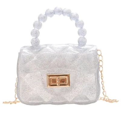Fashion Solid Jelly Mini Messenger Crossbody Bag