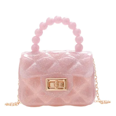 Fashion Solid Jelly Mini Messenger Crossbody Bag