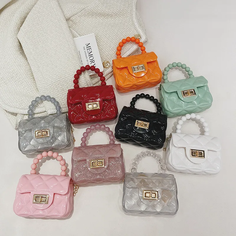 Fashion Solid Jelly Mini Messenger Crossbody Bag