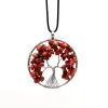 Red Coral Leather Rope
