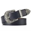 Silver Buckle Black