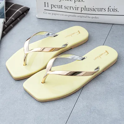 Stylish Square Toe Flip Flops for Women