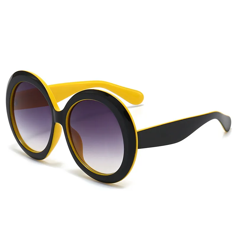 Women Fashion Round Frame PC Sunglasses
