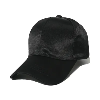 Women Casual Fashion Satin Solid Color Breathable Cap