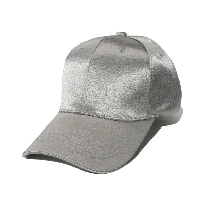 Women Casual Fashion Satin Solid Color Breathable Cap