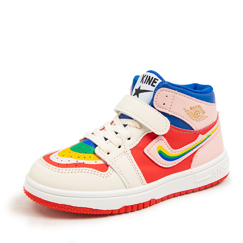 Wholesale Kids Toddler Girls Boy Fashion Colorblock Low-Top