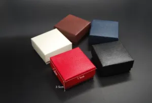 Simple Solid Color Paper Cardboard Jewelry Packaging Gift Box