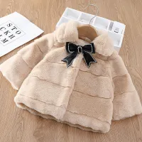 Baby Girls Winter Warm Rabbit Ear Hooded Jacket