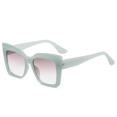 Women Fashion Cat Eye Large Frame Gradient Retro Sunglasses