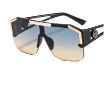 Unisex Fashion Lion Print One Piece Lens Sports Square Sunglasses