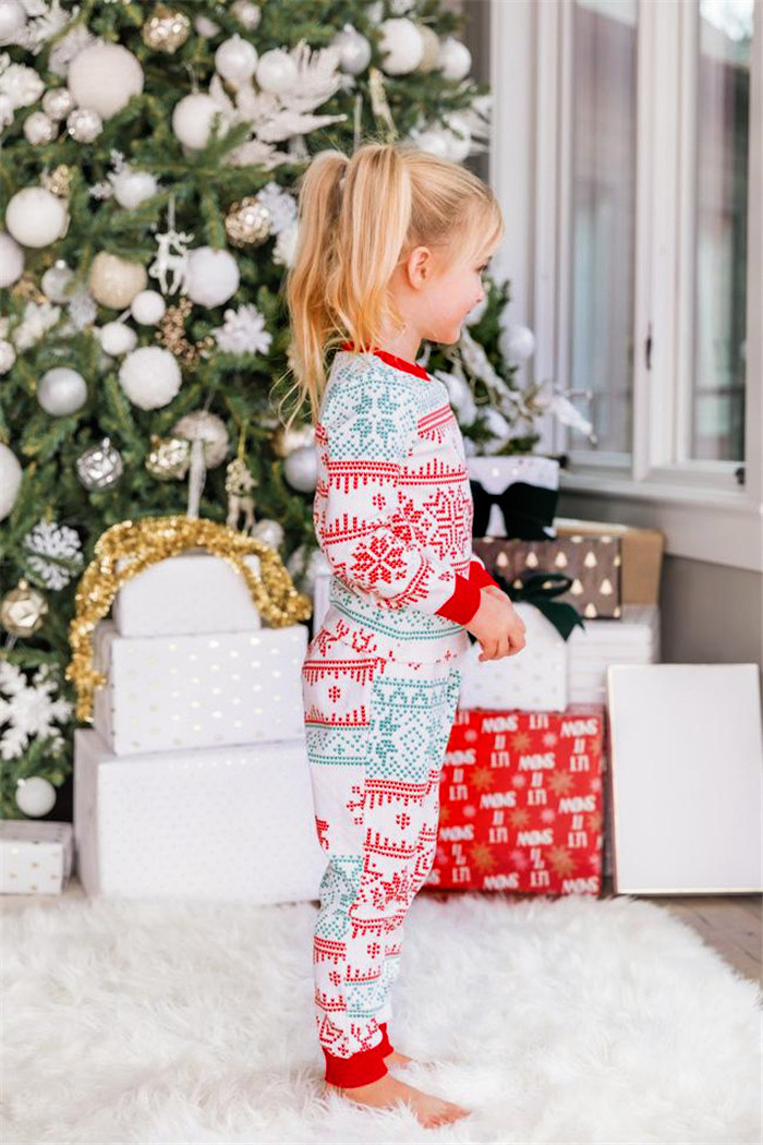 Wholesale Parent-Child Autumn And Winter Christmas Printed