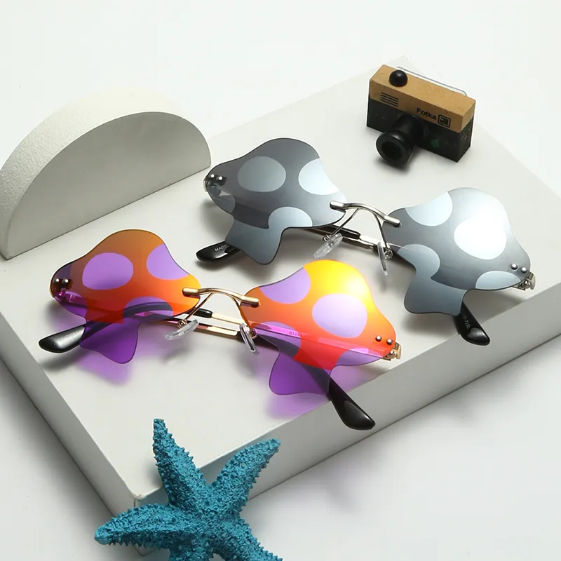 Women Fashion Mushroom Frameless Sunglasses