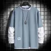 352 Long Sleeve Airy Blue
