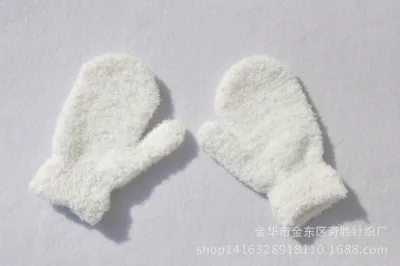 Kids Fashion Winter Outdoor Warm Knitted Magic Gloves Plus Fleece Thick Bag Small Gloves