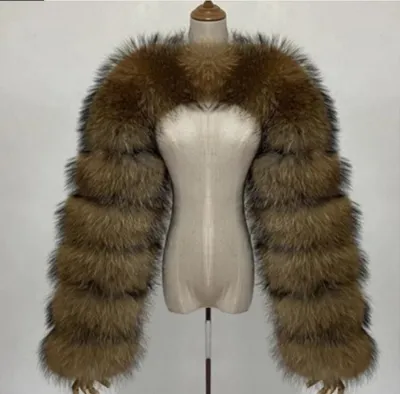 Fashion Women Autumn Winter Faux Fur Plush Short Coat