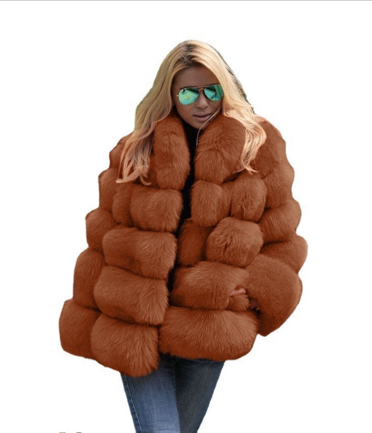 Convertible Faux Fur Tippet Coat