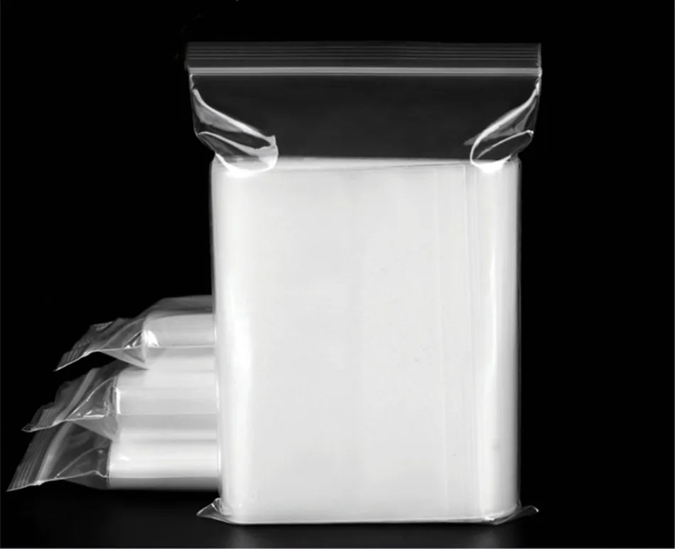100Pcs Small Zip Lock Baggies Plastic Packaging Bags Small Storage