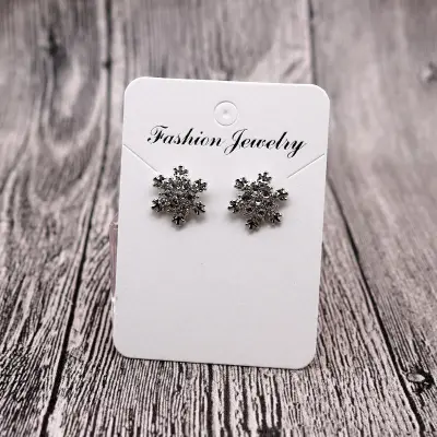 100pcs/set PVC Paper Card Earring Necklace Hanging Hole Packaging Jewelry Cardboard