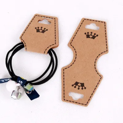 100pcs Kraft Paper Jewelry Packaging Cardboard DIY Necklace Bracelet Hair Accessories Card
