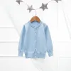 18088 Shell Button Cardigan Lt.Blue