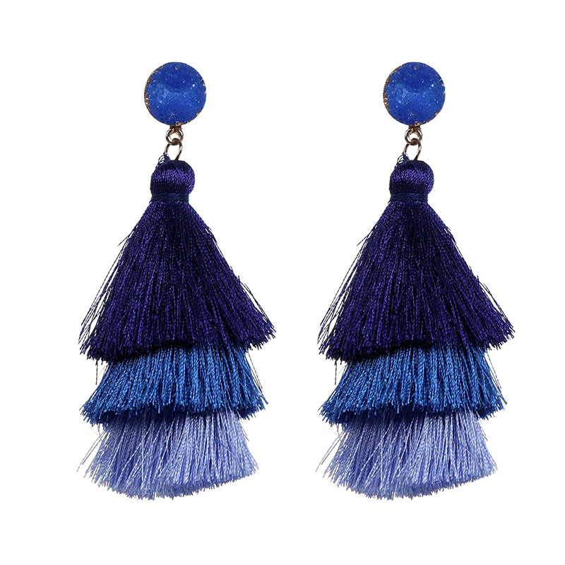 fashion earring designs silk thread tassel| Alibaba.com