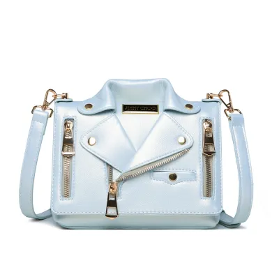 Personalized Fashion Rivet PU Shoulder Handbag Small Square Bag with Zipper