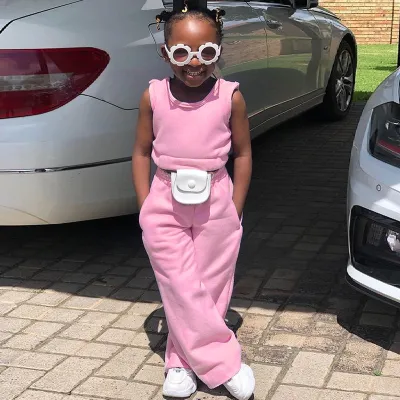 Kids Toddler Girls Fashion Casual Sleeveless Tank Top Solid Set