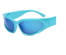 Unisex Fashion Punk Oval Sports Sunglasses