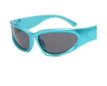 Unisex Fashion Punk Oval Sports Sunglasses