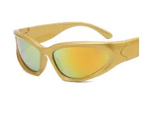 Unisex Fashion Punk Oval Sports Sunglasses