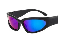 Unisex Fashion Punk Oval Sports Sunglasses