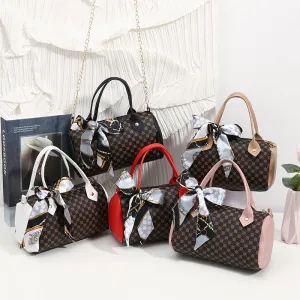 Vintage Large-Capacity Printed Chain Shoulder Bag