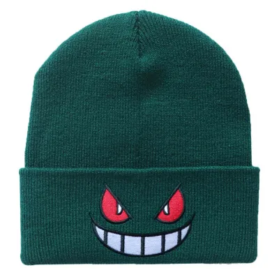 Anime Cartoon Embroidered Knitted Beanie Hip Hop Warm Pullover Hat