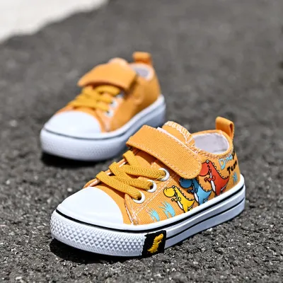 Kids Toddler Girls Boy Fashion Low-Top Breathable Canvas Sneakers