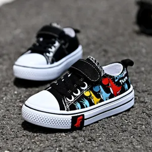 Kids Toddler Girls Boy Fashion Low-Top Breathable Canvas Sneakers