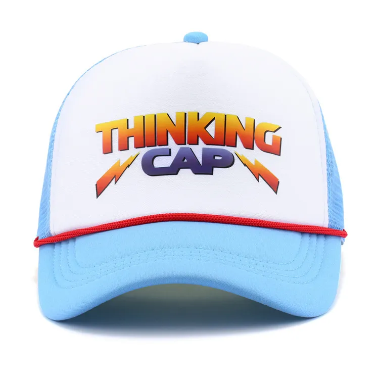 Fashion Men Letter Print Breathable Mesh Baseball Cap