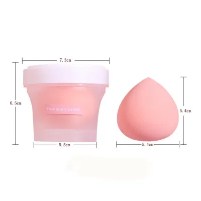 Wholesale Peach Shape Candy Color Hydrophilic Non-Latex Sponge Puff Makeup Tools