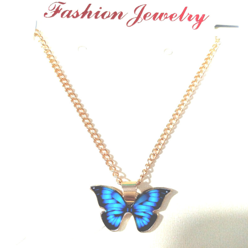 Wholesale Women Fashion Simple Alloy Oil Drop Butterfly