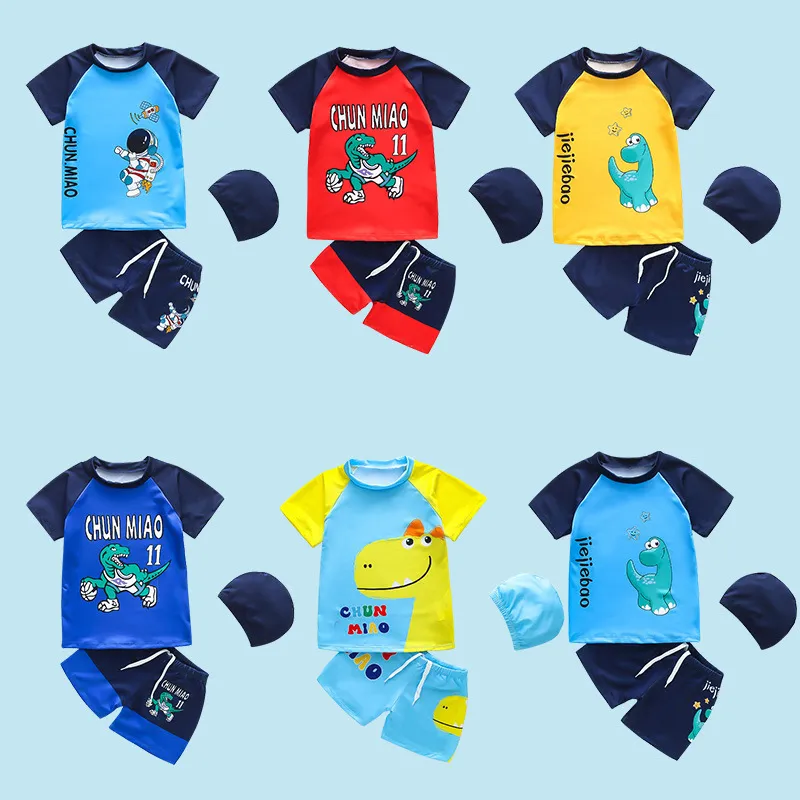 Kids Toddler Boy Fashion Split Swimsuit Quick Dry Sun Set
