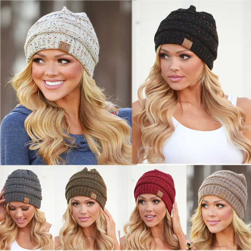 Women Autumn And Winter Knitted Warm Hats