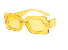Women Fashion Jelly Color Square Sunglasses