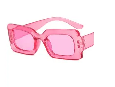Women Fashion Jelly Color Square Sunglasses