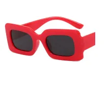 Women Fashion Jelly Color Square Sunglasses