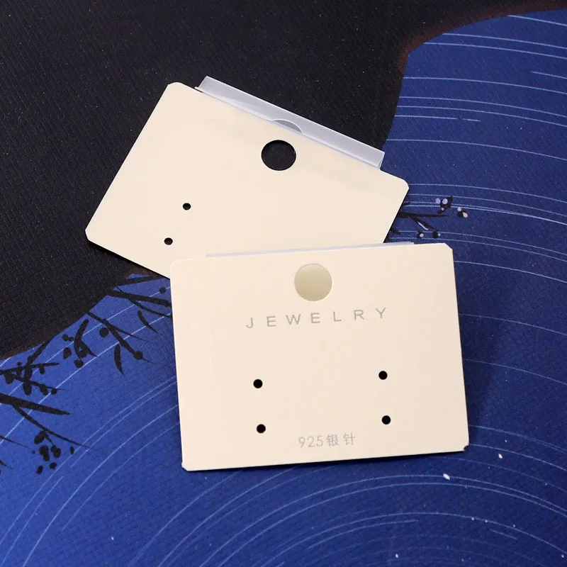 Wholesale 120pcs Earring Hook Card PVC Sticker Paper Jewelry Packaging Display Cards for Small Jewelry