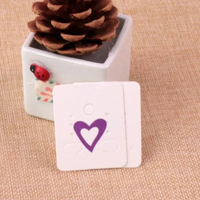 Wholesale 100pcs/Set Kraft Paper Jewelry Packaging Earring Card, Vintage Stud Jewelry Packaging Cardboard 3.8*4.8cm