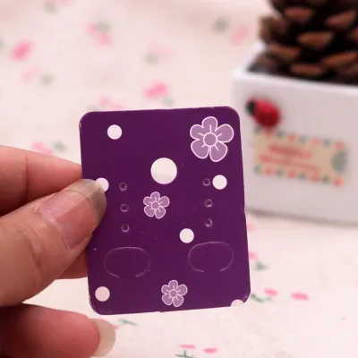 Wholesale 100pcs/Set Kraft Paper Jewelry Packaging Earring Card, Vintage Stud Jewelry Packaging Cardboard 3.8*4.8cm