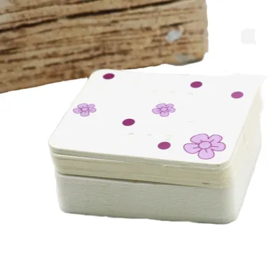 Wholesale 100pcs/Set Kraft Paper Jewelry Packaging Earring Card, Vintage Stud Jewelry Packaging Cardboard 3.8*4.8cm