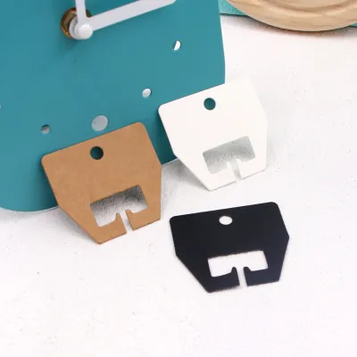 Wholesale 100pcs/Set Black White Brown Three-Color Earrings Necklaces Paper Jewelry Cards