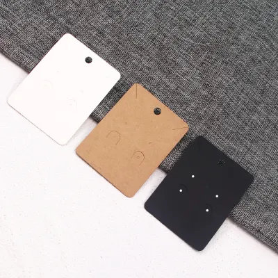 Wholesale 100pcs/Set Black White Brown Three-Color Earrings Necklaces Paper Jewelry Cards